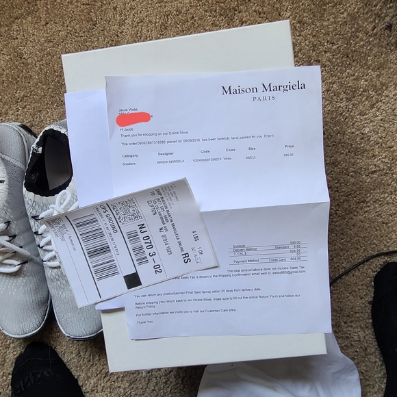 SOLD Maison Margiela Cracked Sneakers - Picture 6 of 7